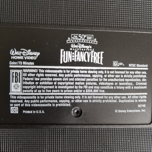 Fun & Fancy Free (1997 VHS) Disney Masterpiece - Picture 5 of 7